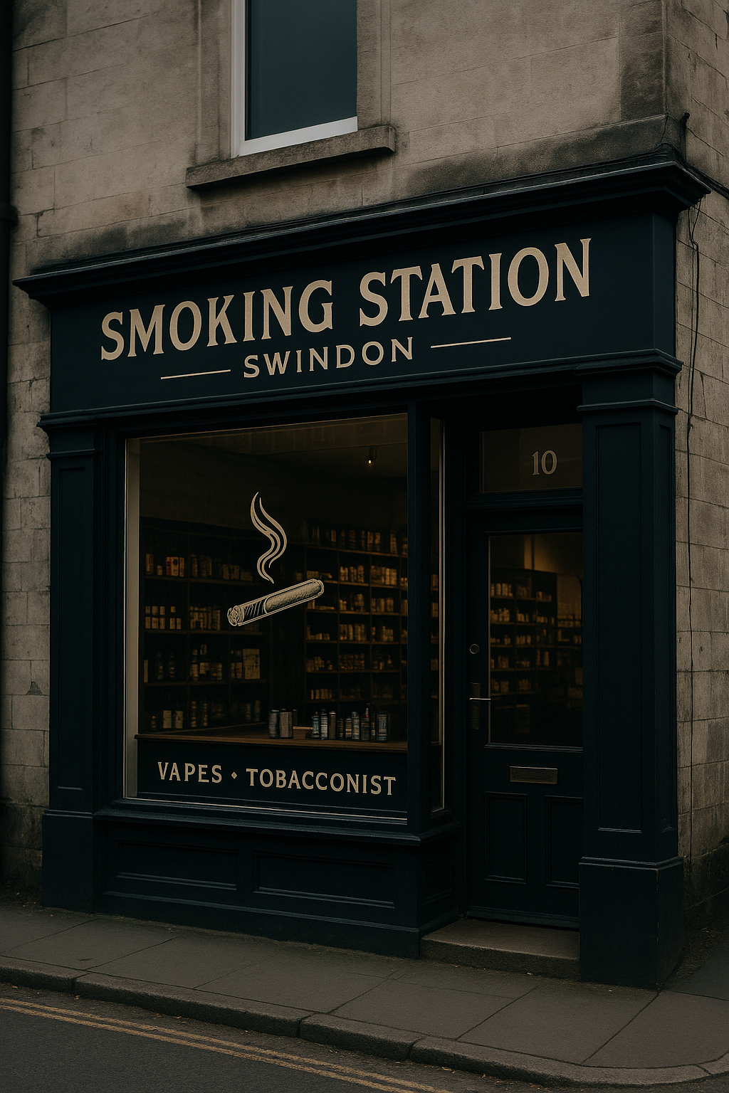 Smoking Station storefront in Swindon